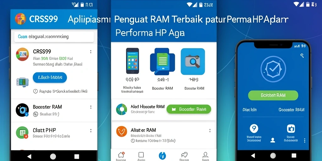 Antarmuka CRS99 yang mudah digunakan untuk optimasi RAM.
