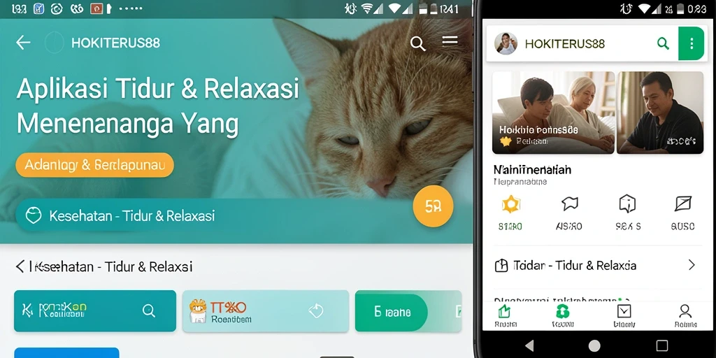 Antarmuka HOKITERUS88 yang menenangkan untuk tidur dan relaksasi.